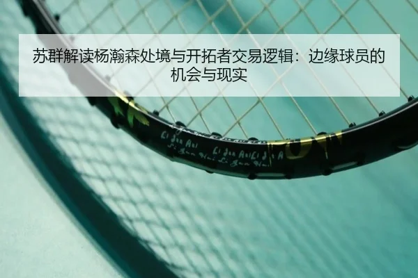 苏群解读杨瀚森处境与开拓者交易逻辑:边缘球员的机会与现实